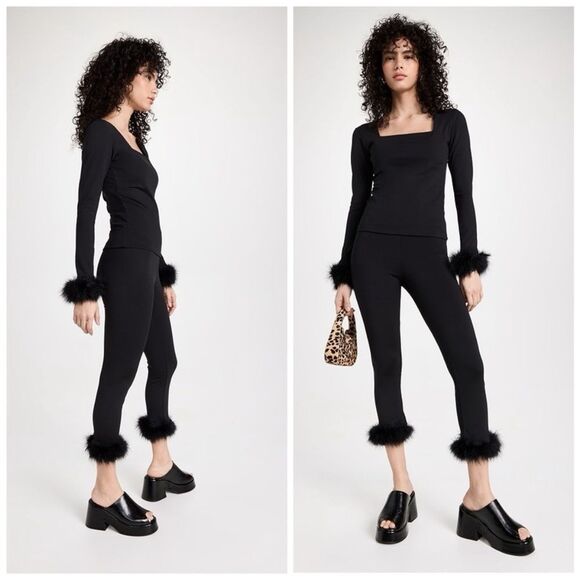 SLEEPER The Weekend Chic Set with Leggings in Black XS NWT - Picture 1 of 5
